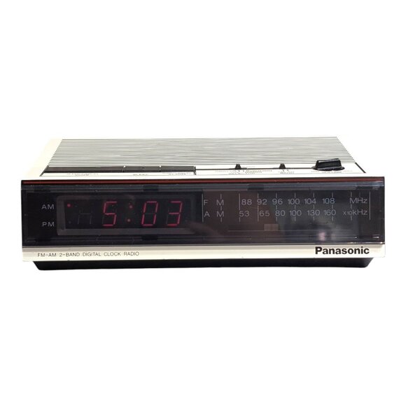 VTG Panasonic RC-6060 FM/AM Alarm Clock Radio Tested Working NO Yellowing - Picture 1 of 6